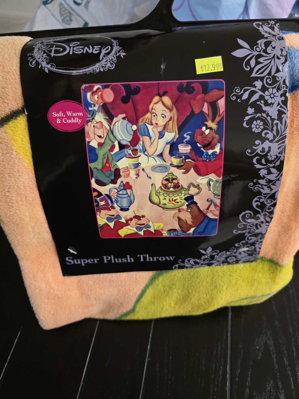 Disney Alice in Wonderland Plush Throw Blanket